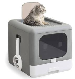 lot 15751 image: Foldable Cat Litter Box Plastic