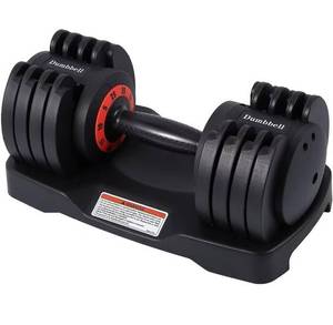lot 15753 image: Adjustable Dumbbell Set 2555LB Dumbbell Weights, 5 in 1 Free Weights Dumbbell with Anti Slip Handle, Suitable for Home Gym Full Body Workout Fitness Single