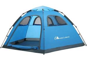 lot 15770 image: Moon Lence Instant Pop Up Tent Family Camping Tent 4-5 Person Portable Tent Automatic Tent Waterproof Windproof for Camping Hiking Mountaineering