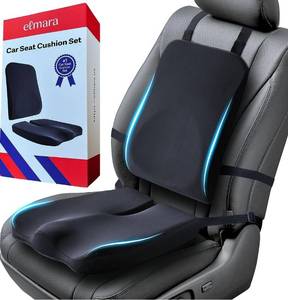 lot 15783 image: Elmara Car Seat Cushion for Car Seat Driver & Lumbar Support Pillow for Car 2-Piece Combo - Car Pillow for Driving Seat - Lumbar Pillow for Car Back Pillow - Back Support Pillow for Pickup Trucks