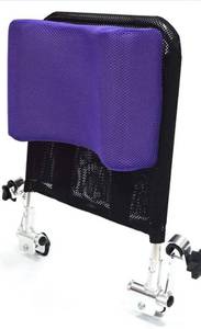 lot 15796 image: Huapa Wheelchair Headrest Backrest,Headrest Neck Support Comfortable Seat Back Cushion U Type Pillow Adjustable Angle Low Repulsion Breathable Universal Wheelchair Accessories Toilet Chair(Purple)