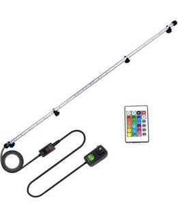 lot 15830 image: MLJ LED Aquarium Light, 7-44 Inch Waterproof Fish Light White with Blue, RGB Underwater Lamp Submersible LED Light for Fish Tank