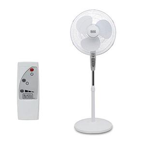 lot 86000017 image: BLACKDECKER 18-Inch, Stand Fan with Remote, White