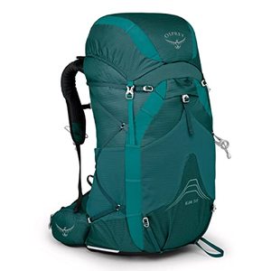 lot 86000083 image: Osprey Eja 58L Womens Ultralight Backpacking Backpack, Deep Teal, MediumLarge