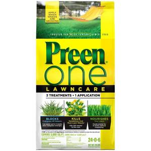 lot 86000278 image: Preen One Lawncare Weed & Feed - 18 lb - Covers 5 000 sq. ft.