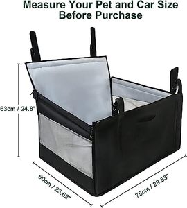 lot 86000279 image: ELEGX 29.5 Extra Large Dog Car Seat,for Up to 65 lbs or 2 Small Dogs,Let Your Furry Friends Lie Down Comfortably,Seat Extender for Dogs,Ventilated and Breathable,with 4 Fastening Straps,for Backseat