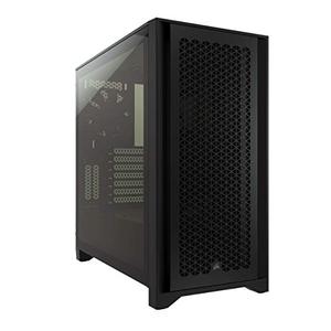 lot 86000281 image: Corsair 4000D Airflow Tempered Glass Mid-Tower ATX PC Case - Black
