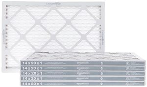 lot 86000286 image: Amazon Basics Merv 8 AC Furnace Air Filter - 14x20x1, 6-Pack,white
