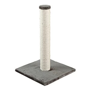 lot 86000034 image: TRIXIE Parla Scratching Post, Durable Sisal Rope, 24.5 Tall, Gray  looks new but no screw for the tower