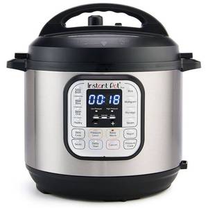 lot 86000037 image: Instant Pot - 6Qt Duo Pressure Cooker - Silver looks like it was used once, very good condition
