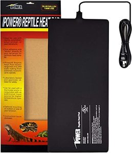 lot 86000041 image: iPower Reptile Heat Pad Under Tank Terrarium Warmer Heating Mat for Turtle, Lizard, Frog, Snake, Reptile, and Other Small Animals, 8X18 Inch, 24W  needs to be flattened