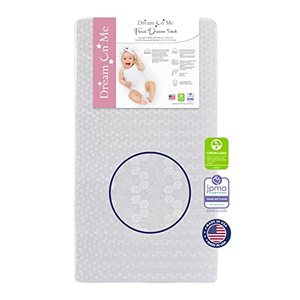 lot 86000109 image: Dream On Me Honeycomb Orthopedic Firm Fiber Standard Baby Crib Mattress, Greenguard Gold and JPMA Certified, 5�� Fiber Core Optimum Support, Fits Crib and Toddler Bed, Waterproof Vinyl Cover