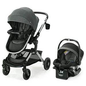 lot 86000137 image: Graco Modes Nest Travel System, Includes Baby Stroller with Height Adjustable Reversible Seat, Pram Mode, Lightweight Aluminum Frame and SnugRide 35 Lite Elite Infant Car Seat, Sullivan