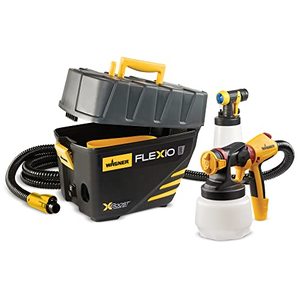 lot 86000146 image: Wagner Spraytech 0529091 FLEXiO 5000 Stationary HVLP Paint Sprayer, Sprays Most Unthinned Latex, Includes two Nozzles, iSpray Nozzle and Detail Finish Nozzle, Complete Adjustability for All Needs