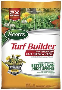 lot 86000053 image: Scotts Turf Builder WinterGuard Fall Weed & Feed3, Weed Killer Plus Fall Fertilizer, 15,000 sq. ft., 42.87 lbs.