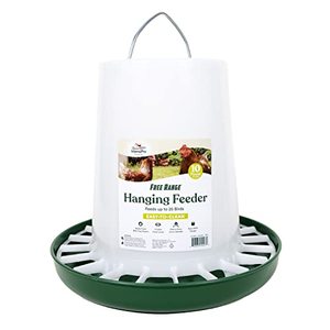 lot 86000054 image: Harris Farms Free Range Hanging Poultry Feeder  Twist Lock Base  10 Pound,White