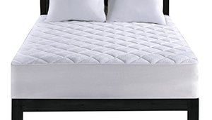 lot 86000062 image: SureFit Essential Waterproof 1 Cotton Queen Mattress Pad Cover, White