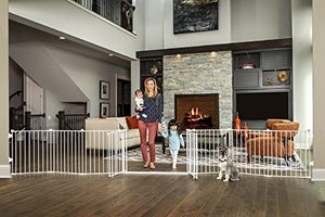 lot 86000265 image: Regalo 192-Inch Double Door Super Wide Adjustable Baby Gate and Play Yard, 4-In-1, Bonus Kit