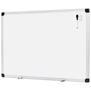 lot 86000166 image: Amazon Basics Magnetic Dry Erase White Board, 36 x 48-Inch, Aluminum Frame, SilverWhite
