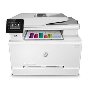 lot 86000168 image: HP Color LaserJet Pro M283fdw Wireless All-in-One Laser Printer, Remote Mobile Print, Scan & Copy, Duplex Printing, Works with Alexa (7KW75A), White