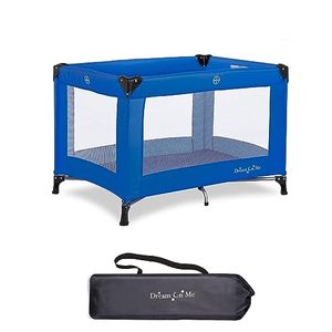 lot 86000230 image: Dream On Me Nest Portable Play Yard With Carry Bag And Shoulder Strap, Royal Blue