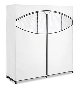 lot 86000304 image: Whitmor Extra-Wide Clothes Closet, 60 with, White Cover