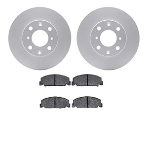 lot 86000306 image: Dynamic Friction Company Front Geospec Brake Rotors with 5000 Advanced Brake Pads 4502-59063