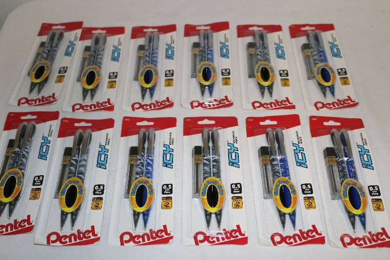 lot 6625 image: Pentel Mechanical Pencils NEW 12 - 2 Packs Extra Lead