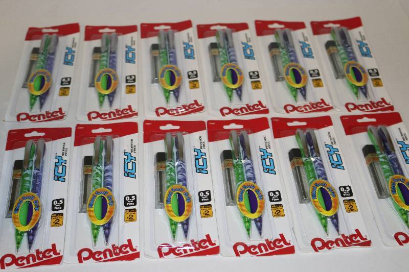 lot 6626 image: Pentel Mechanical Pencils NEW 12 - 2 Packs Extra Lead