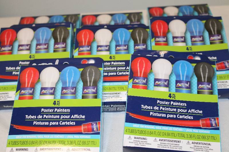 lot 6694 image: 8 boxes NEW Poster Painters