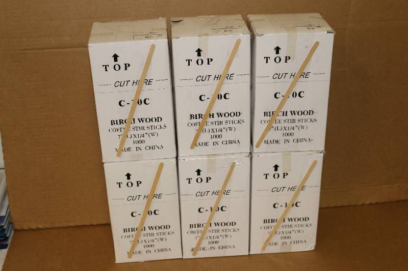 lot 6710 image: Coffee Stir Sticks 6000 Total