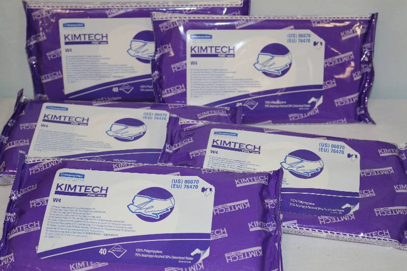 lot 6646 image: 200 KimTech Pre Saturated Wipers