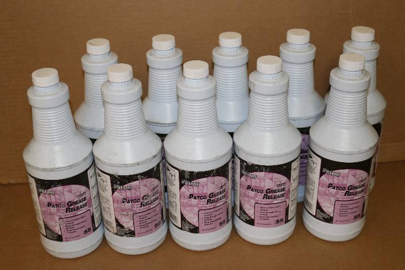 lot 6729 image: 10 Bottles Grease Release by Patco