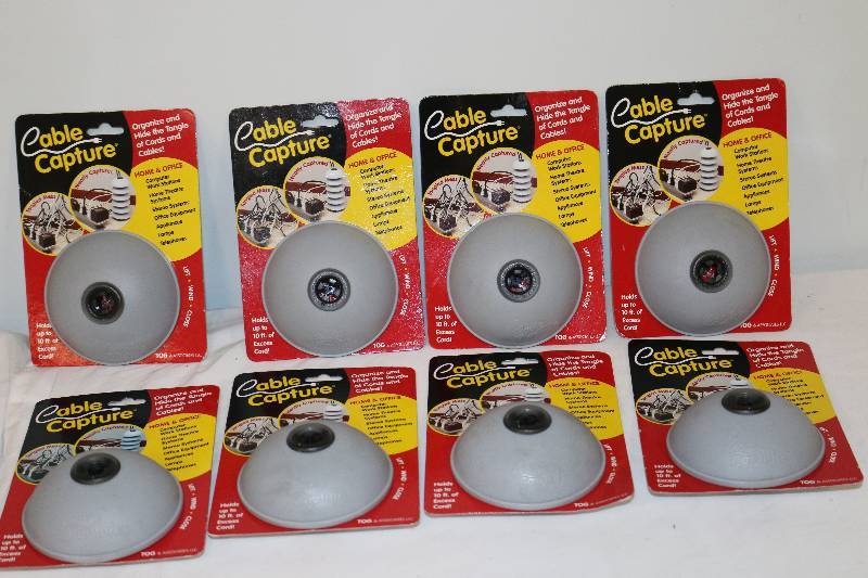 lot 6707 image: 8 Cable Captures - Cord Organizers