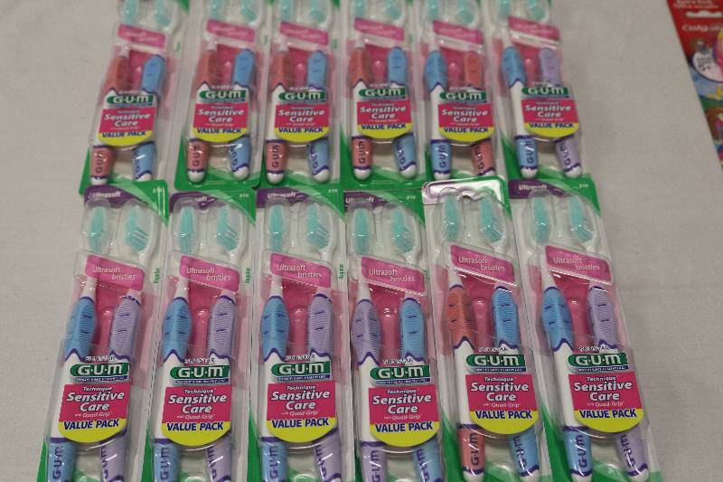 lot 6761 image: G-U-M Sensitive Care Ultrasoft Toothbrushes
