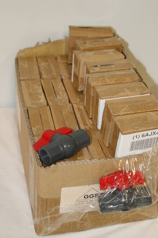 lot 6777 image: 48 PVC Ball Valves