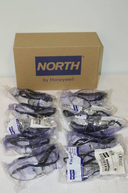 lot 6796 image: 10 Pairs North by Honeywell Clear Lens Eye Protection