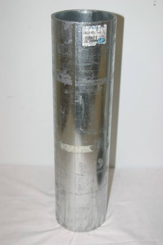 lot 7402 image: 25 Feet x 20 Inches Galvanized Sheet Metal Roll
