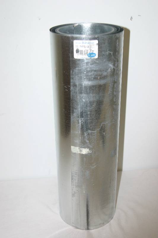 lot 7407 image: 25 Feet x 20 Inches Galvanized Sheet Metal Roll