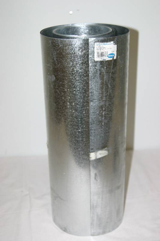 lot 7409 image: 25 Feet x 20 Inches Galvanized Sheet Metal Roll