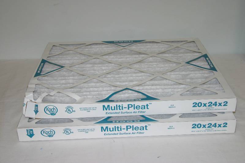 lot 7434 image: 2 KOCH Green Multi Pleat Filter 20 x 24 2 - New
