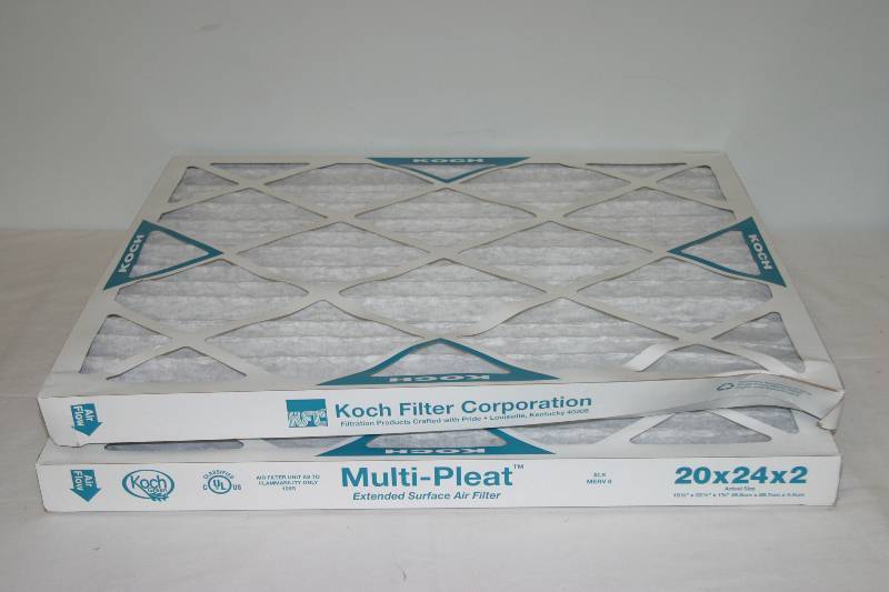 lot 7436 image: 2 KOCH Green Multi Pleat Filter 20 x 24 2 - New