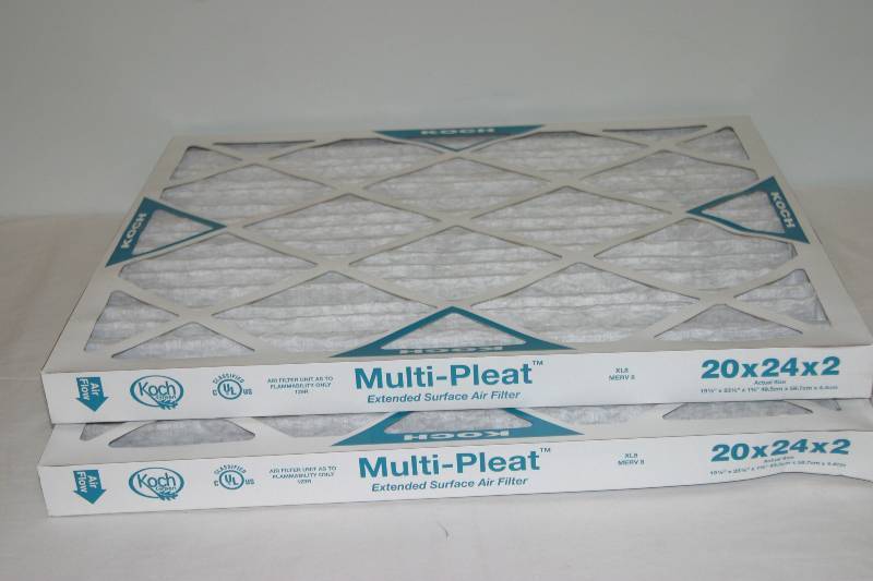 lot 7437 image: 2 KOCH Green Multi Pleat Filter 20 x 24 2 - New