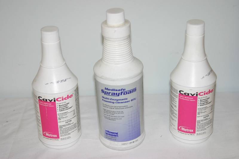 lot 7348 image: Cavicide and Medisafe Cleaners