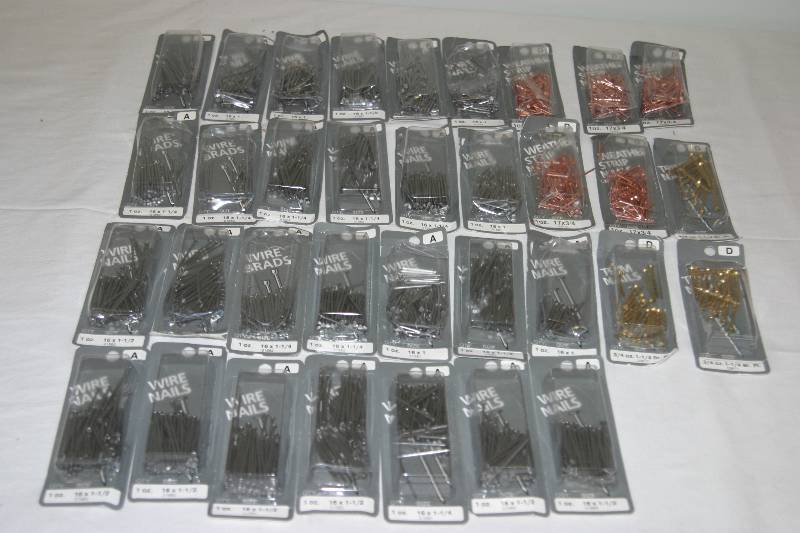 lot 7364 image: 34  Packages Nails Assorted New
