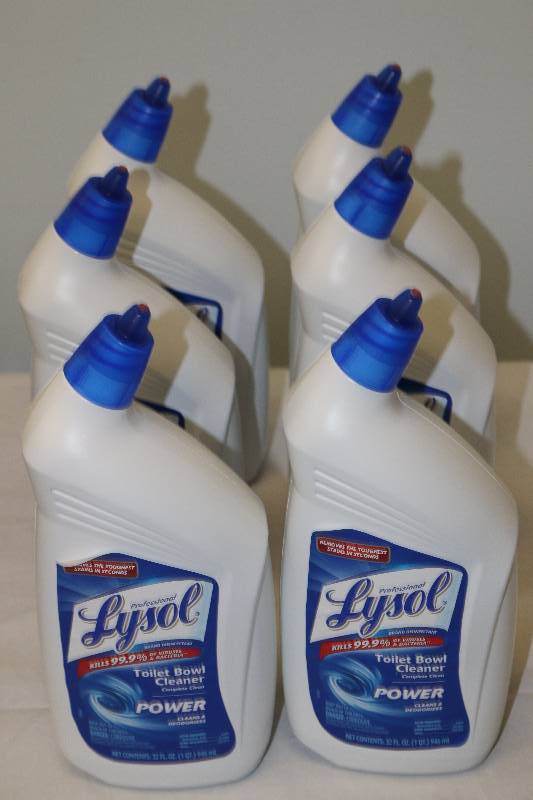 lot 6825 image: 6 Pack Lysol Toilet Bowl Cleaner
