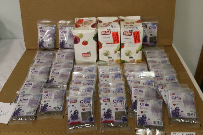 lot 6851 image: 82 Bags of Chia Seeds by Badia
