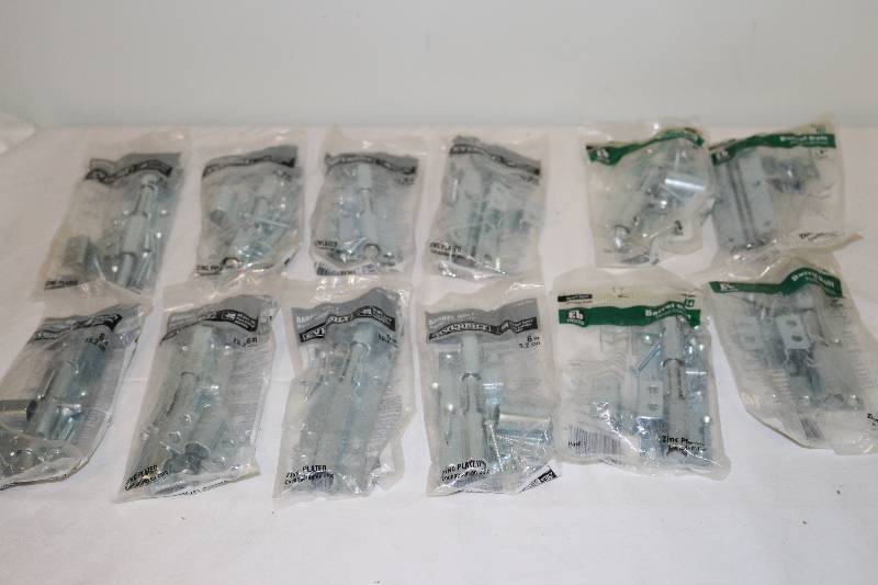lot 6870 image: 12 - 6 Barrel Bolts