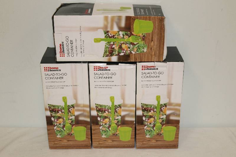 lot 6889 image: 4 Salad To Go Containers NEW
