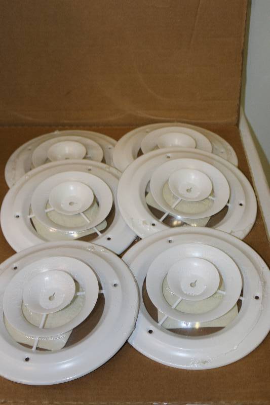 lot 6905 image: 6 - 6 Round Ceiling Diffusers New